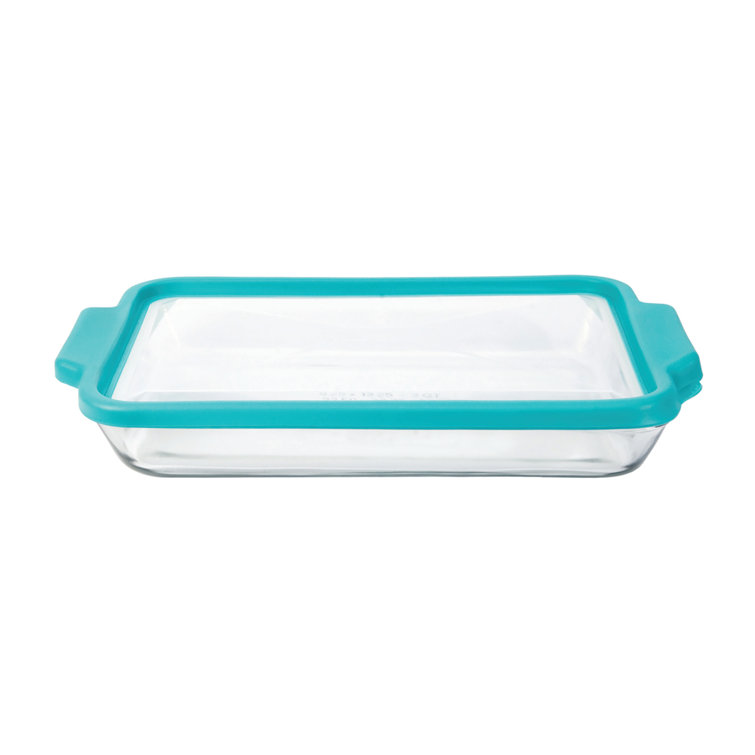 Anchor Hocking 3 Quart Bake Dish With Teal Lid Wayfair